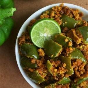 Capsicum Besan Sabzi