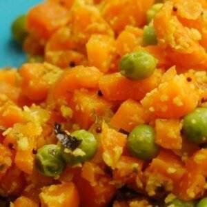 Carrot Beans PeasPoriyal
