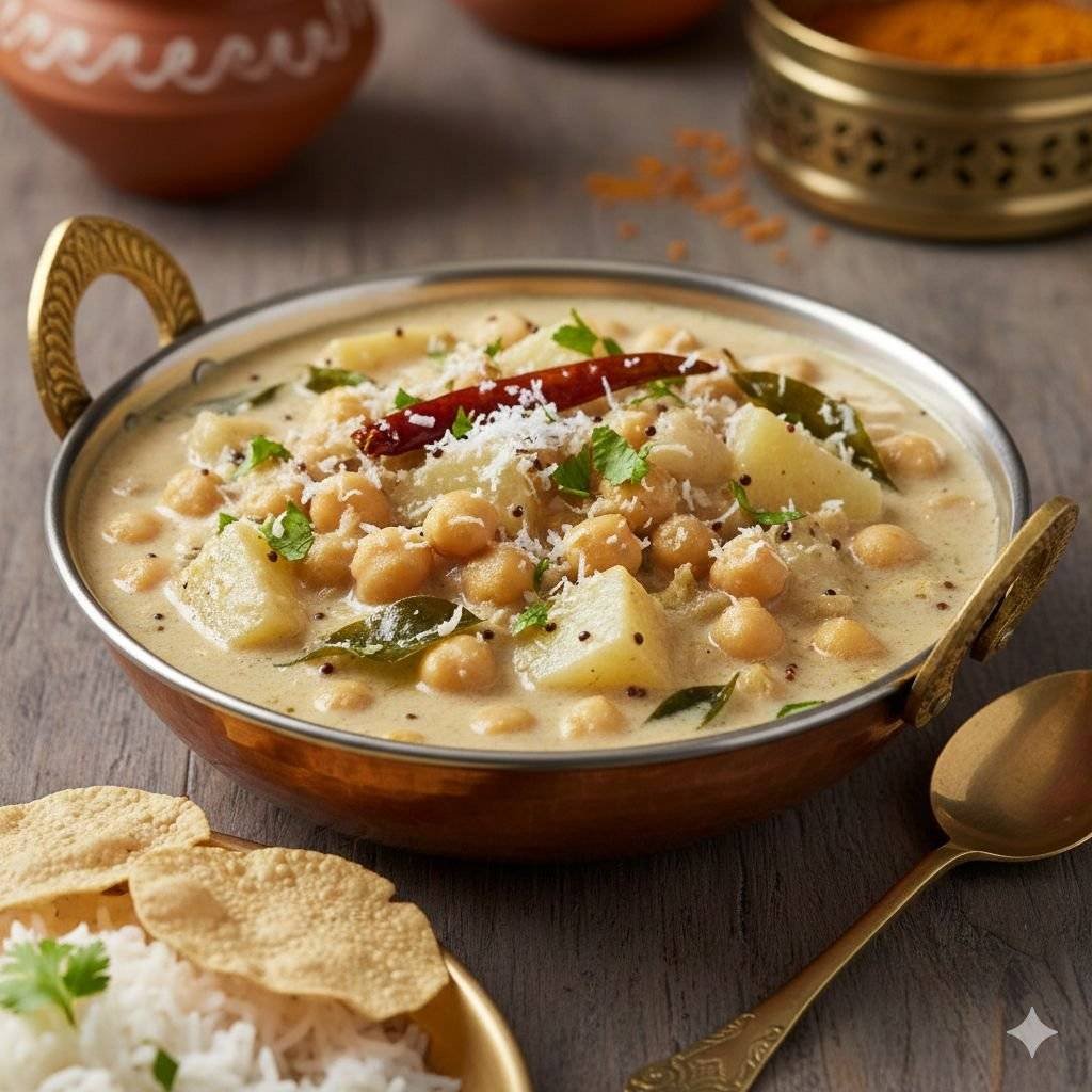 White Pumpkin Channa Pulikootu